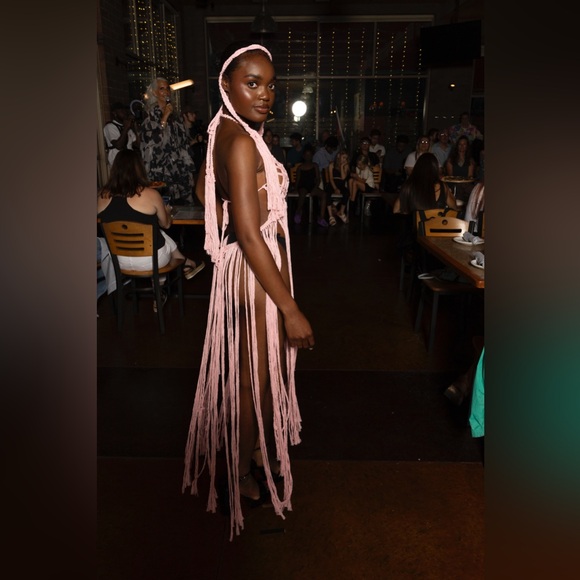 Handmade Macramé Corset Rope Dress - Picture 11 of 14